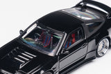 PREORDER Micro Turbo 1/64 Custom 180SX Type X - Metallic Black  (Approx. Release Date : MAY 2024 subject to manufacturer's final decision)