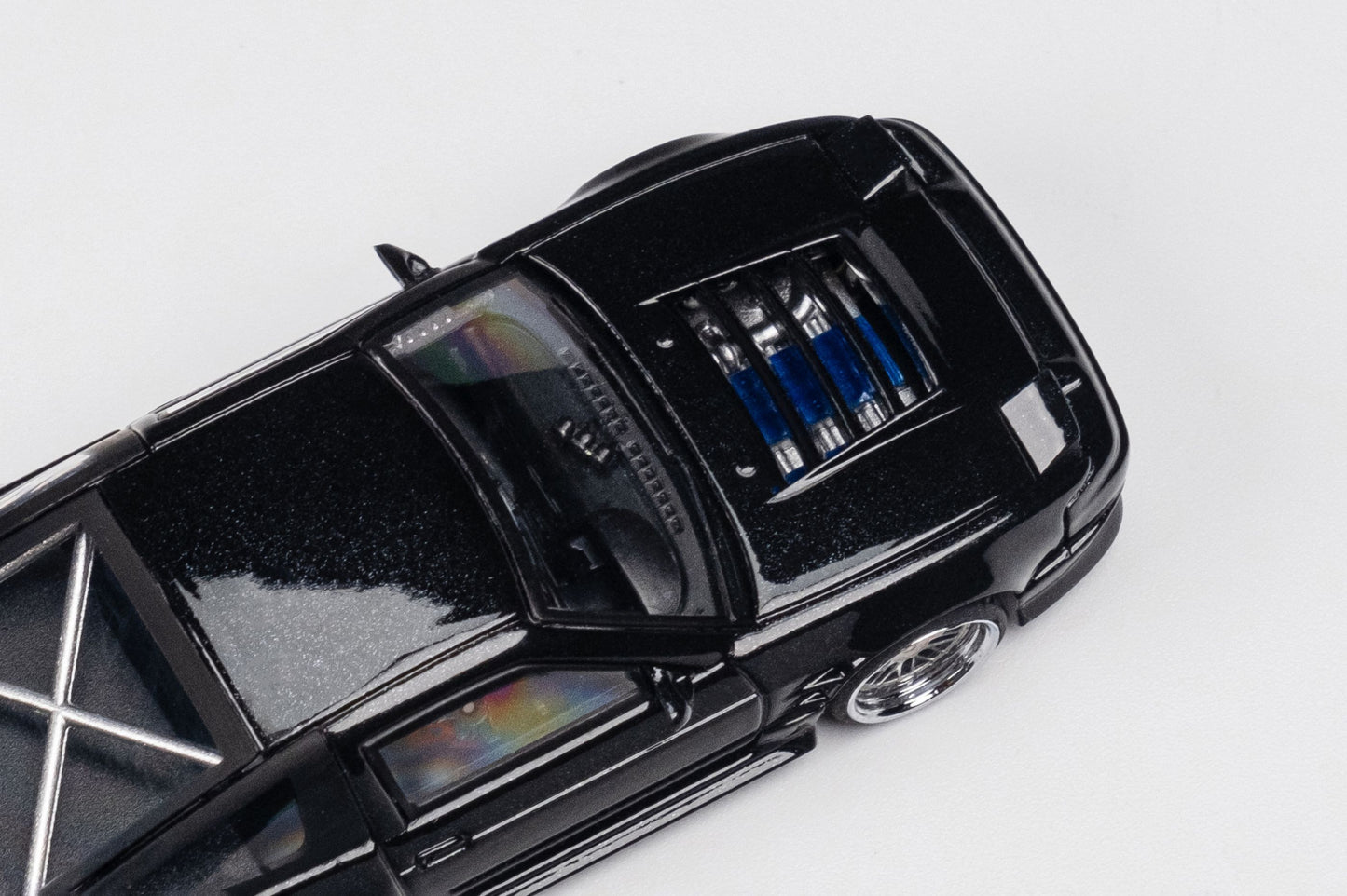 Micro Turbo 1/64 Custom 180SX Type X - Metallic Black