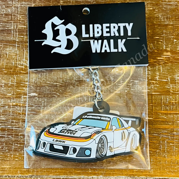 LIBERTY WALK JAPAN Rubber Keychain FD WHITE KY84-WH