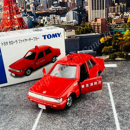 TOMICA Toyota Corolla Tokyo Fire Dept. Chief Car
