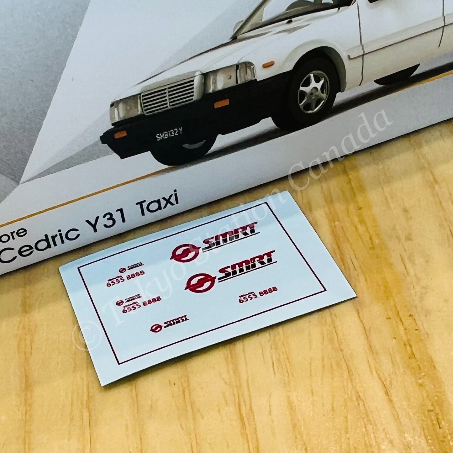 TINY 微影 1/64 Tiny City SG09 Nissan Cedric Y31 Taxi (White) ATCSG64052