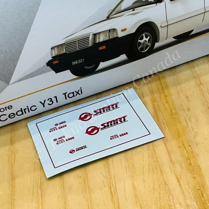 TINY 微影 1/64 Tiny City SG09 Nissan Cedric Y31 Taxi (White) ATCSG64052