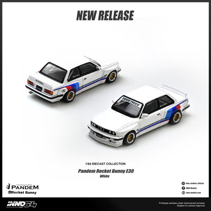 PREORDER INNO64 1/64 PANDEM ROCKET BUNNY E30 White IN64-E30P-WHI (Approx. Release Date : Q1 2027 subject to the manufacturer's final decision)