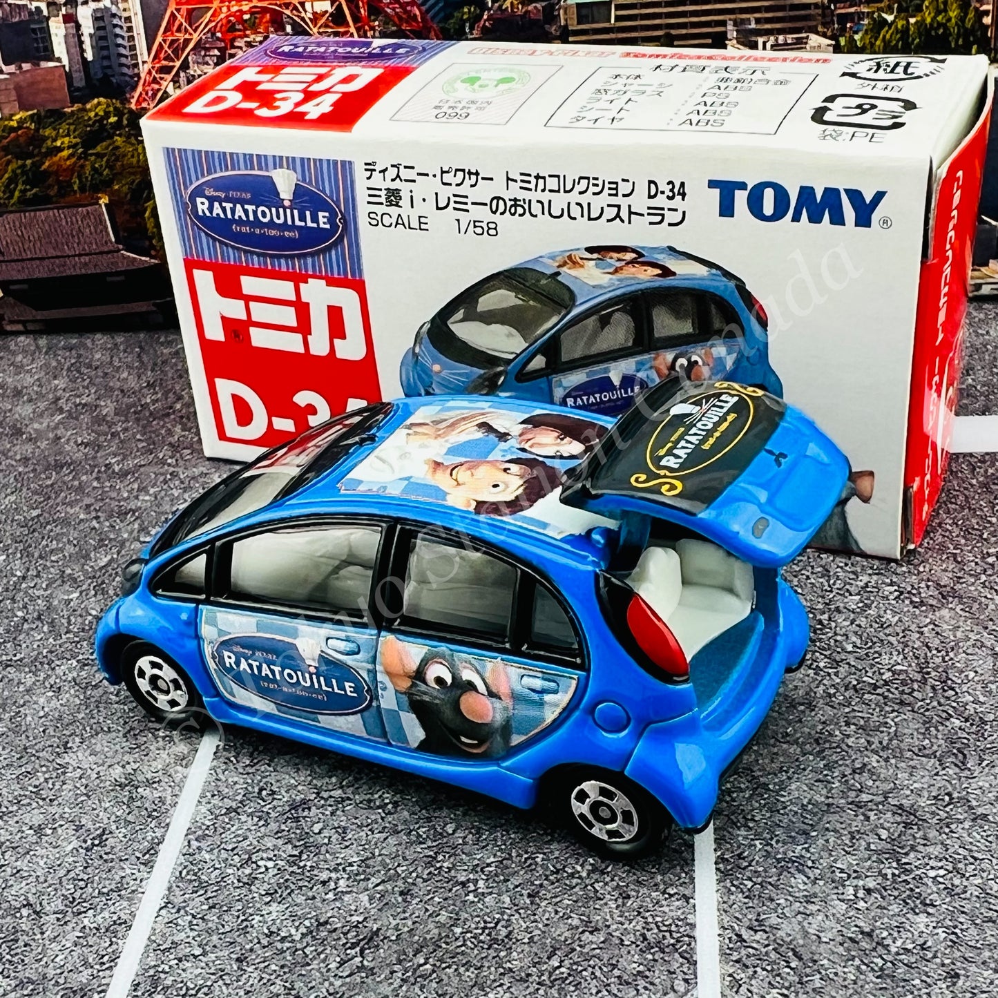 TOMICA Disney Mitsubishi i Ratatouille D-34