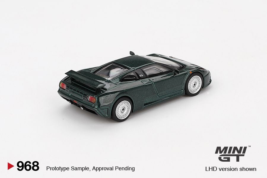 MINI GT 1/64 Bugatti EB110 GT Verde Scuro MGT00968-BL