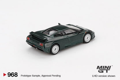 MINI GT 1/64 Bugatti EB110 GT Verde Scuro MGT00968-BL
