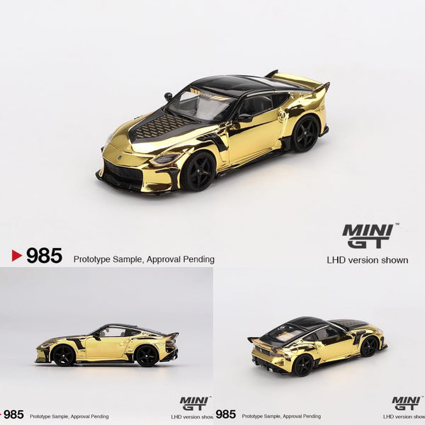 PREORDER MINI GT 1/64 Nissan Z VeilSide FFZ400 – Gold Chrome MGT00985-BL (Approx. Release Date : Q3 2025 subject to manufacturer's final decision)