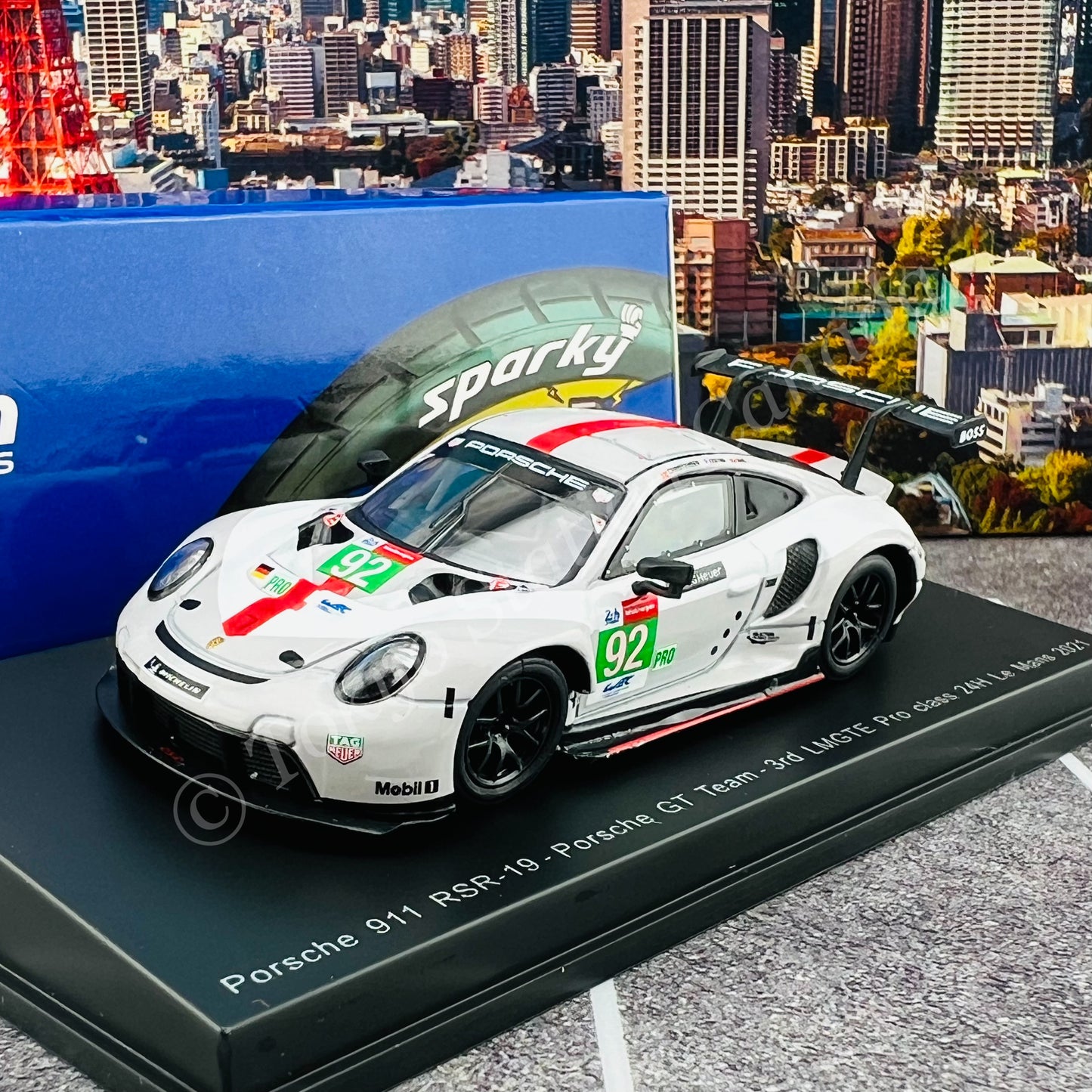 SPARKY 1/64 PORSCHE 911 RSR-19 NO.92 PORSCHE GT TEAM 3RD LMGTE PRO CLASS 24H LE MANS 2021 K. ESTRE - M. CHRISTENSEN - N. JANI Y272