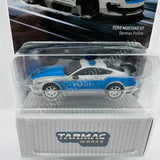 *CHASE CAR* TARMAC WORKS GLOBAL64 1/64 Ford Mustang Shelby GT350R German Police T64G-011-GP