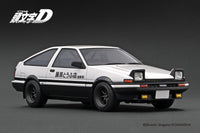 PREORDER Ignition Model 1/18 	INITIAL D Toyota Sprinter Trueno 3Dr GT Apex(AE86) White/Black With Mr.Bunta IG3659 (Approx. Release Date : Q1 2025 subject to manufacturer's final decision)