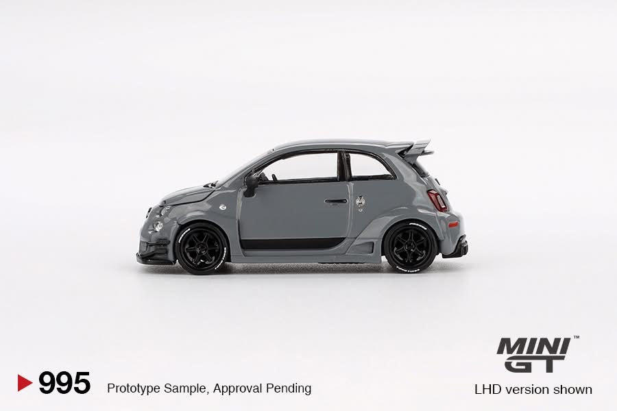 MINI GT 1/64 Abarth 595 LB-WORKS x Abas Works – Grey MGT00995-BL