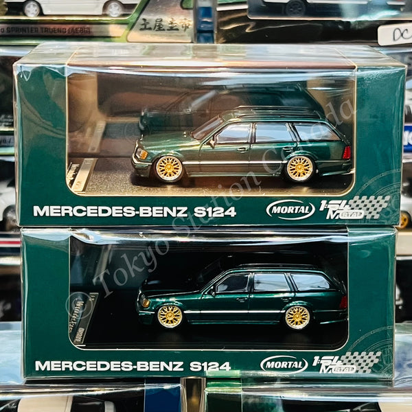 MORTAL 1/64 Marcedes-Benz S124 Low Rider - Green