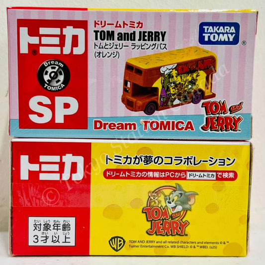 Dream TOMICA SP Tom and Jerry Wrapping Bus (Orange)