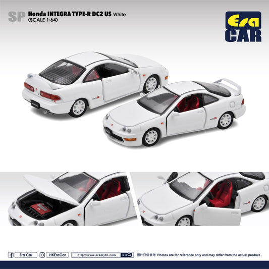 ERA CAR 1/64 SP Honda Interga Type R DC2 US White 4897099933182