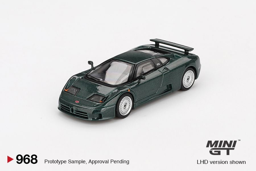 MINI GT 1/64 Bugatti EB110 GT Verde Scuro MGT00968-BL
