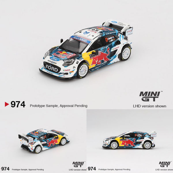 PREORDER MINI GT 1/64 Ford Puma Rally1 #13 M-Sport Ford WRT 2024 Rally Monte Carlo  MGT00974-L (Approx. Release Date : Q2 2025 subject to manufacturer's final decision)