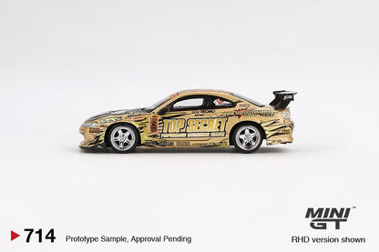 MINI GT 1/64 Nissan Silvia (S15) Top Secret D1GP MGT00714-BL Blister Pack