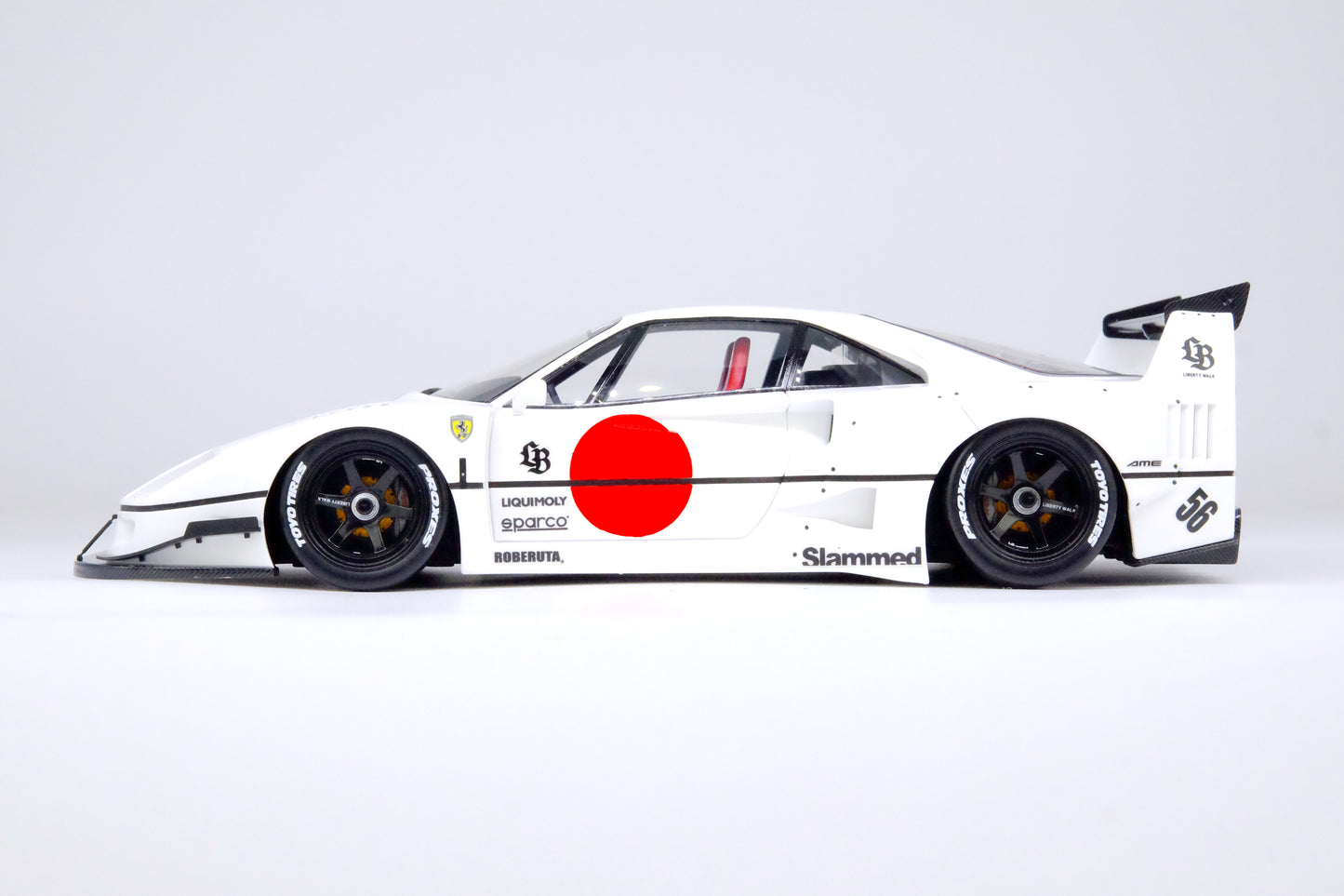 INNO18 1/18 RESIN LBWK F40 White Tokyo Auto Salon 2023 IN18R-LBWKF40-TAS23