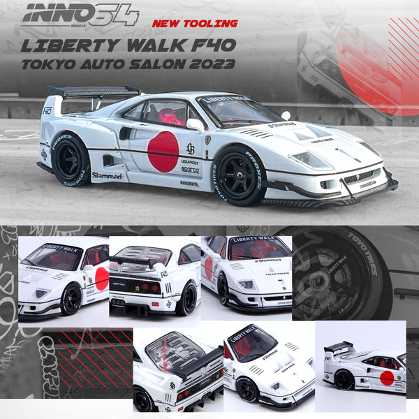 PREORDER INNO64 1/64 LBWK F40 Tokyo Auto Salon 2023 IN64-LBWKF40-TAS23 (Approx. Release Date : August 2023 subject to the manufacturer's final decision)