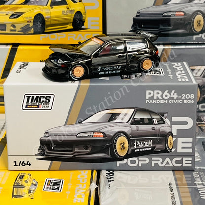 POPRACE 1/64 TMCS Malaysia 2025 Event Model Set of 2 (Mazda RX7 FC3S RE-AMEMIYA & PANDEM CIVIC EG6)