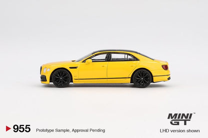 MINI GT 1/64 Bentley Flying Spur Monaco Yellow MGT00955-BL