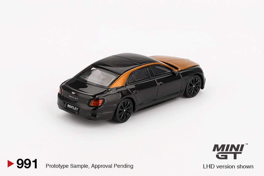 MINI GT 1/64 Bentley Flying Spur Orange Flame / Onyx MGT00991-BL