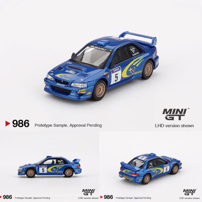 MINI GT 1/64 Subaru Impreza WRC99 – #5 Richard Burns / Robert Reid – Winner, 1999 Rally Australia – Australia Exclusive MGT00986-BL