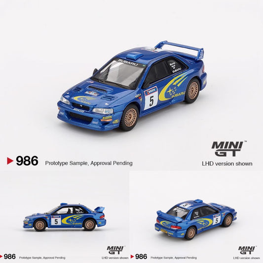 MINI GT 1/64 Subaru Impreza WRC99 – #5 Richard Burns / Robert Reid – Winner, 1999 Rally Australia – Australia Exclusive MGT00986-BL