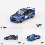 PREORDER MINI GT 1/64 Subaru Impreza WRC99 – #5 Richard Burns / Robert Reid – Winner, 1999 Rally Australia – Australia Exclusive MGT00986-BL (Approx. Release Date : Q3 2025 subject to manufacturer's final decision)