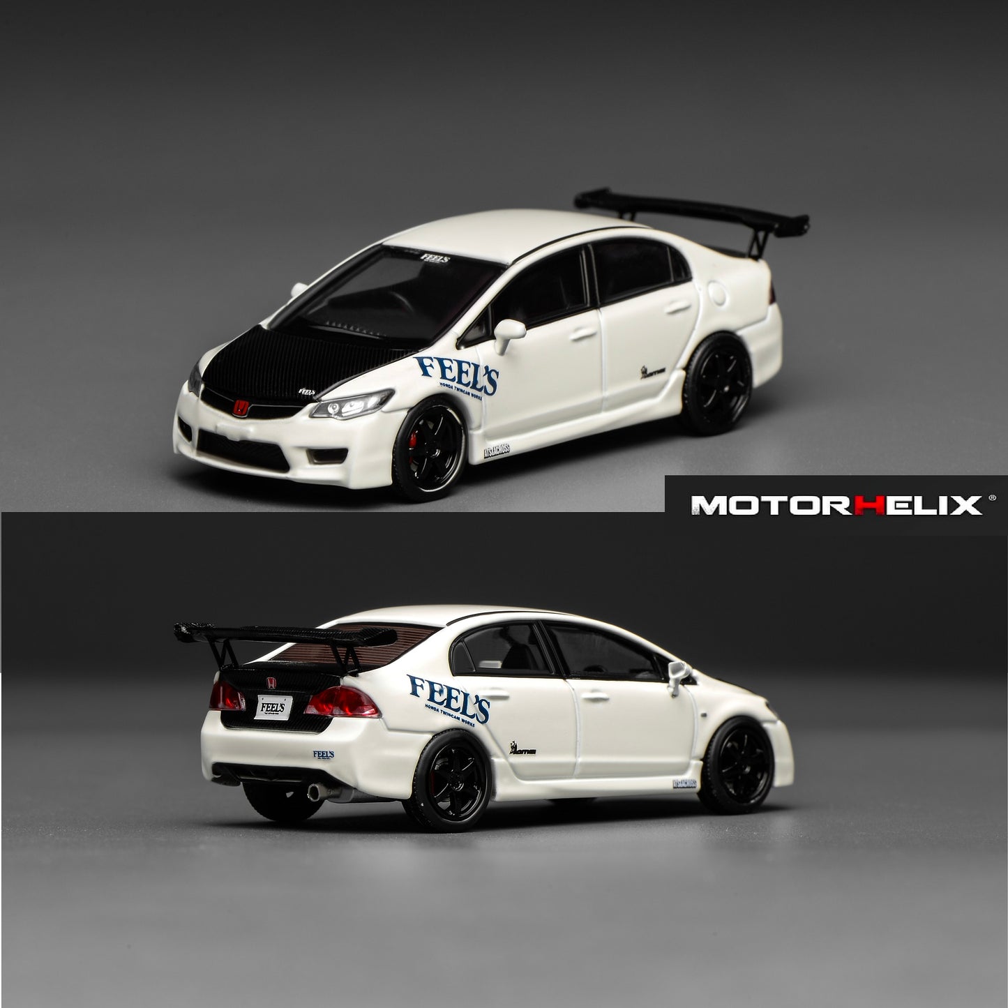 PREORDER Motorhelix 1/64 Honda Civic TYPE R (FD2) FEEL'S Livery M65441 (Approx. Release Date: Q1 2026 and subject to the manufacturer's final decision)