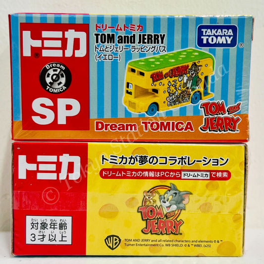 Dream TOMICA SP Tom and Jerry Wrapping Bus (Yellow)