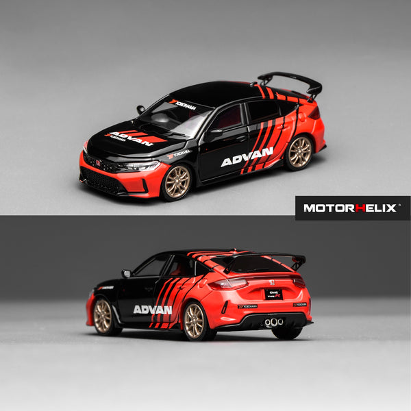 PREORDER Motorhelix 1/64 Honda Civic TYPE R (FL5) Advan Livery with MF10 Wheels M65341 (Approx. Release Date: Q1 2026 and subject to the manufacturer's final decision)