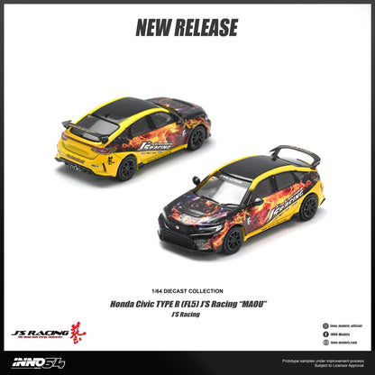 PREORDER INNO64 1/64 HONDA CIVIC TYPE R (FL5) J'S RACING "MAOU" IN64-FL5JS MAOU (Approx. Release Date : Q1 2027 subject to the manufacturer's final decision)
