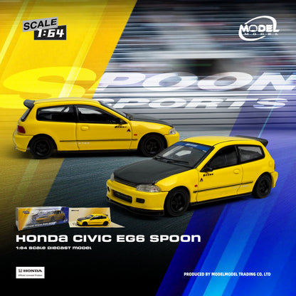 PREORDER MODELMODEL 1/64 Honda Civic EG6 Spoon (Paper Box) MM64-EG6-001 (Approx. Release Date: Q4 2026 and subject to the manufacturer's final decision)
