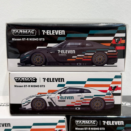 TARMAC WORKS 1/64 Nissan GT-R NISMO GT3 Set of 2 SPECIAL EDITION FOR 7-ELEVEN TAIWAN 2026 (T64-035-711C and T64-035-711D)