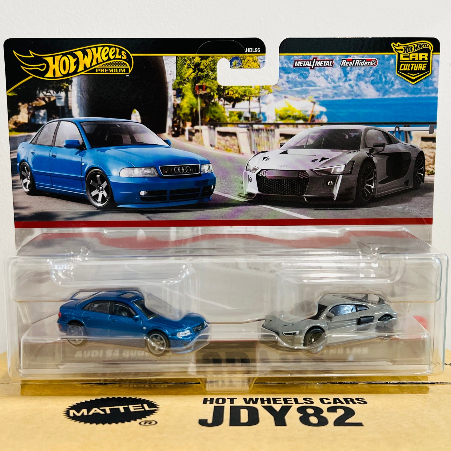 HOTWHEELS PREMIUM CAR CULTURE AUDI S4 quattro and AUDI R8 LMS JDY82