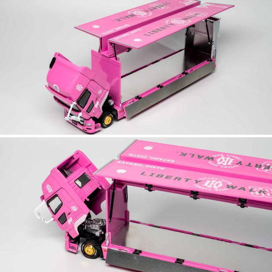 PREORDER GCD 1/64 HINO 700 LB PINK - KAYANO DIST EDITION KS-093-738 (Approx. Release Date: Q4 2026 and subject to the manufacturer's final decision)