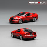 PREORDER Motorhelix x Greenlight 1/64 Ford Mustang Shelby GT500 Super Snake 2007 RED with Black Stripe GL-1251006B (Approx. Release Date: Q2 2026 and subject to the manufacturer's final decision)