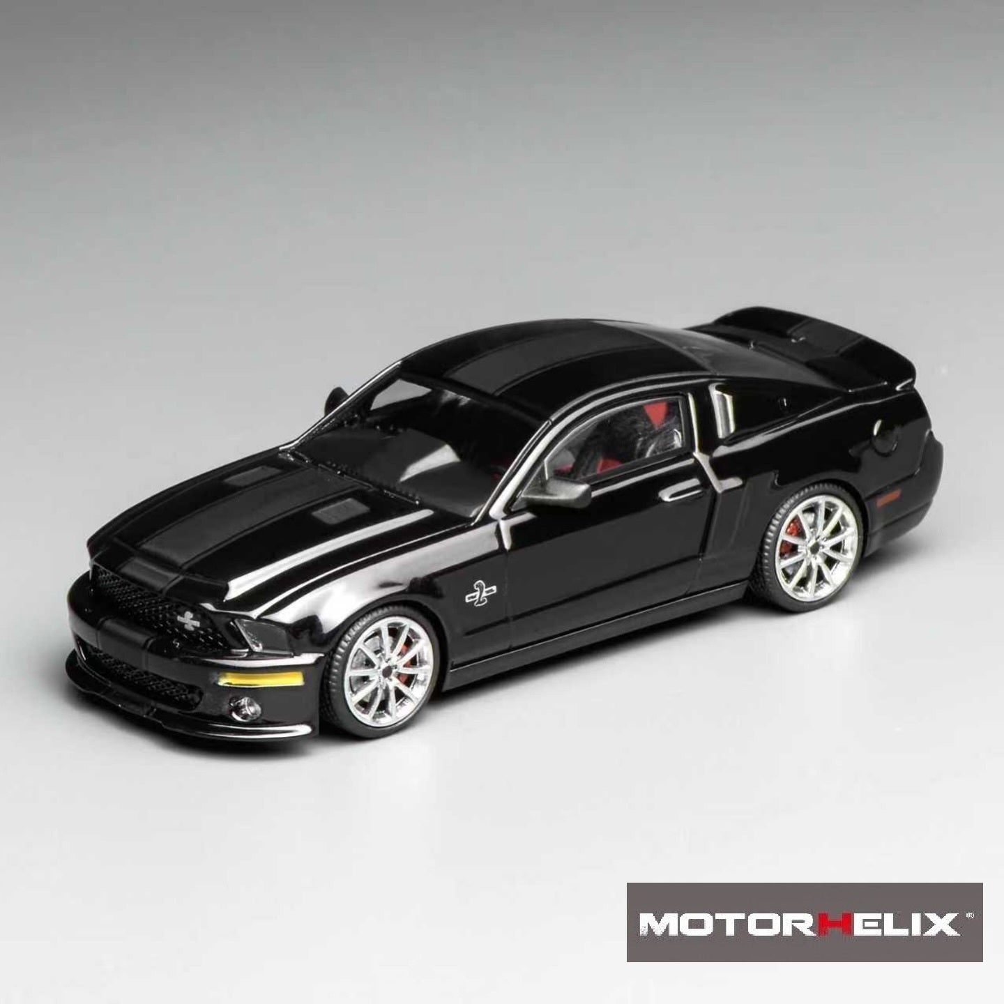 PREORDER Motorhelix x Greenlight 1/64 Ford Mustang Shelby GT500 Super Snake 2007 BLACK GL-1251006C (Approx. Release Date: Q2 2026 and subject to the manufacturer's final decision)
