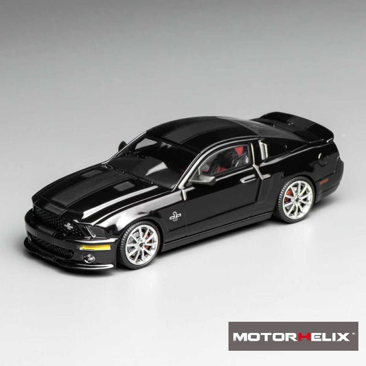 PREORDER Motorhelix x Greenlight 1/64 Ford Mustang Shelby GT500 Super Snake 2007 BLACK GL-1251006C (Approx. Release Date: Q2 2026 and subject to the manufacturer's final decision)