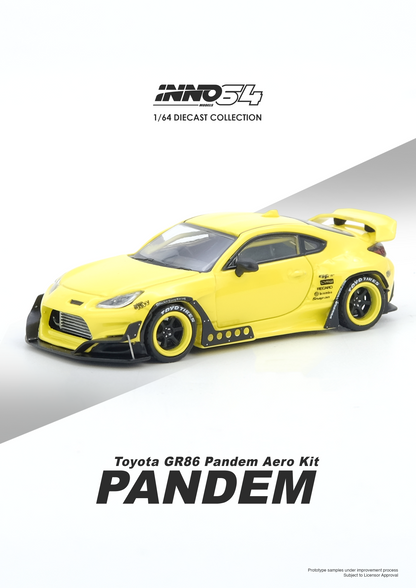 INNO64 1/64 TOYOTA GR86 "PANDEM" Yellow IN64-GR86P-YELLOW