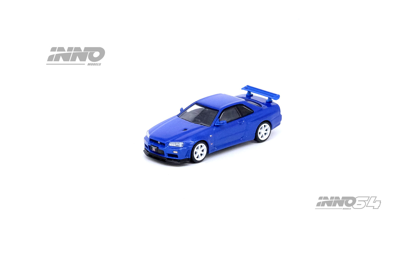 INNO64 1/64 NISSAN SKYLINE GT-R (R34) V-Spec II Nur Bayside Blue IN64-R34VS-BLU