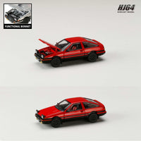 HOBBY JAPAN 1/64 Toyota SPRINTER TRUENO GT APEX (AE86) JDM Style Red/Black HJ641052ARB