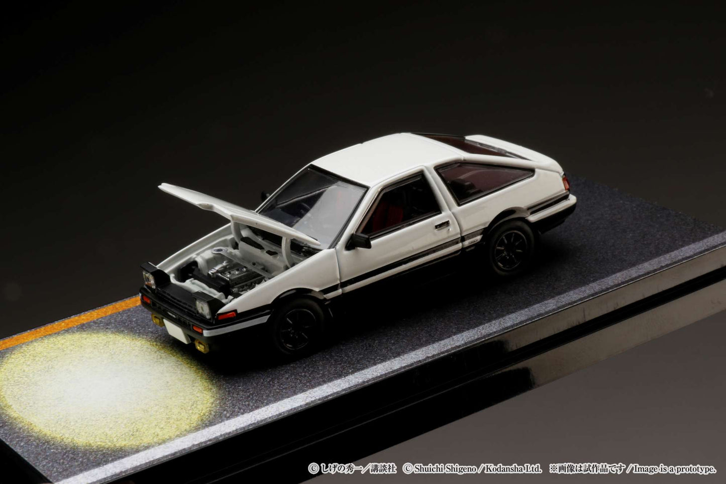 HOBBY JAPAN 1/64 Toyota SPRINTER TRUENO GT APEX (AE86) / INITIAL D Engine Mounted Model  VS Kyoichi Sudo HJ641052DB