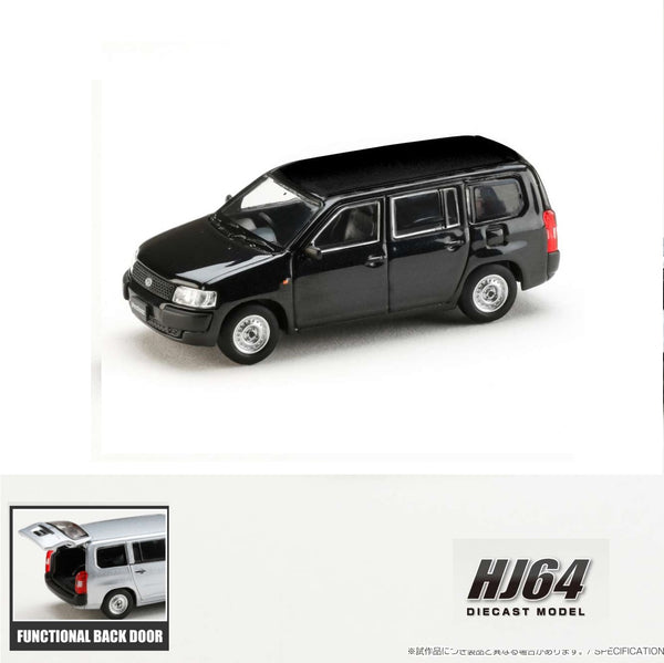 PREORDER HOBBY JAPAN 1/64 Toyota PROBOX VAN DX - Black Mica HJ641062BK (Approx. Release Date : Q2 2024 subjects to the manufacturer's final decision)