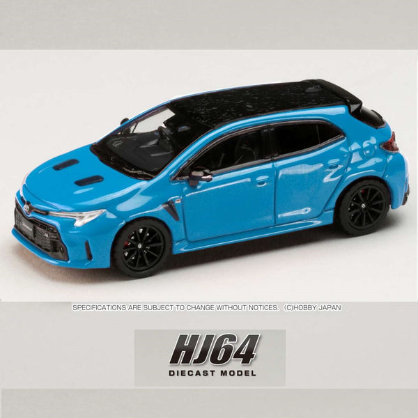 PREORDER HOBBY JAPAN 1/64 Toyota GR COROLLA RZ Cyan Metallic HJ641067BL (Approx. Release Date : Q2 2024 subjects to the manufacturer's final decision)