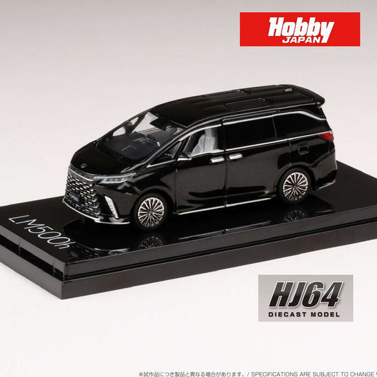HOBBY JAPAN 1/64 LEXUS LM500h 4 Seater BLACK (RHD) HJ641076ABK