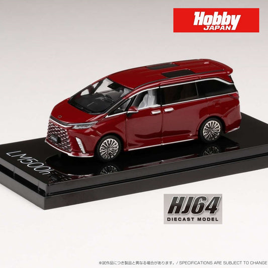 HOBBY JAPAN 1/64 LEXUS LM500h 4 Seater RED (RHD) HJ641076AR