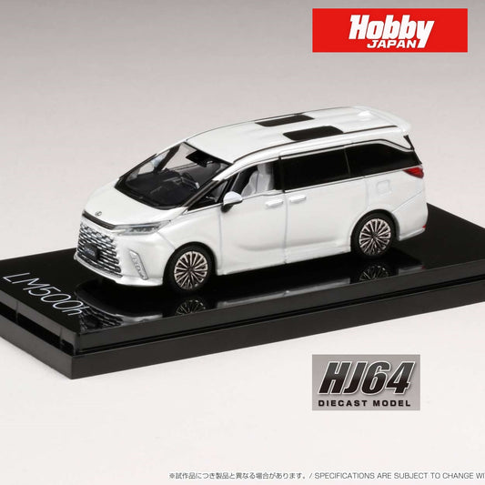 HOBBY JAPAN 1/64 LEXUS LM500h 4 Seater WHITE (RHD) HJ641076AW