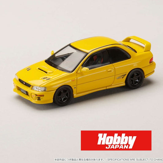 HOBBY JAPAN 1/64 SUBARU Impreza PURE SPORTS COUPE WRX type R STi Version YELLOW HJ641079AY